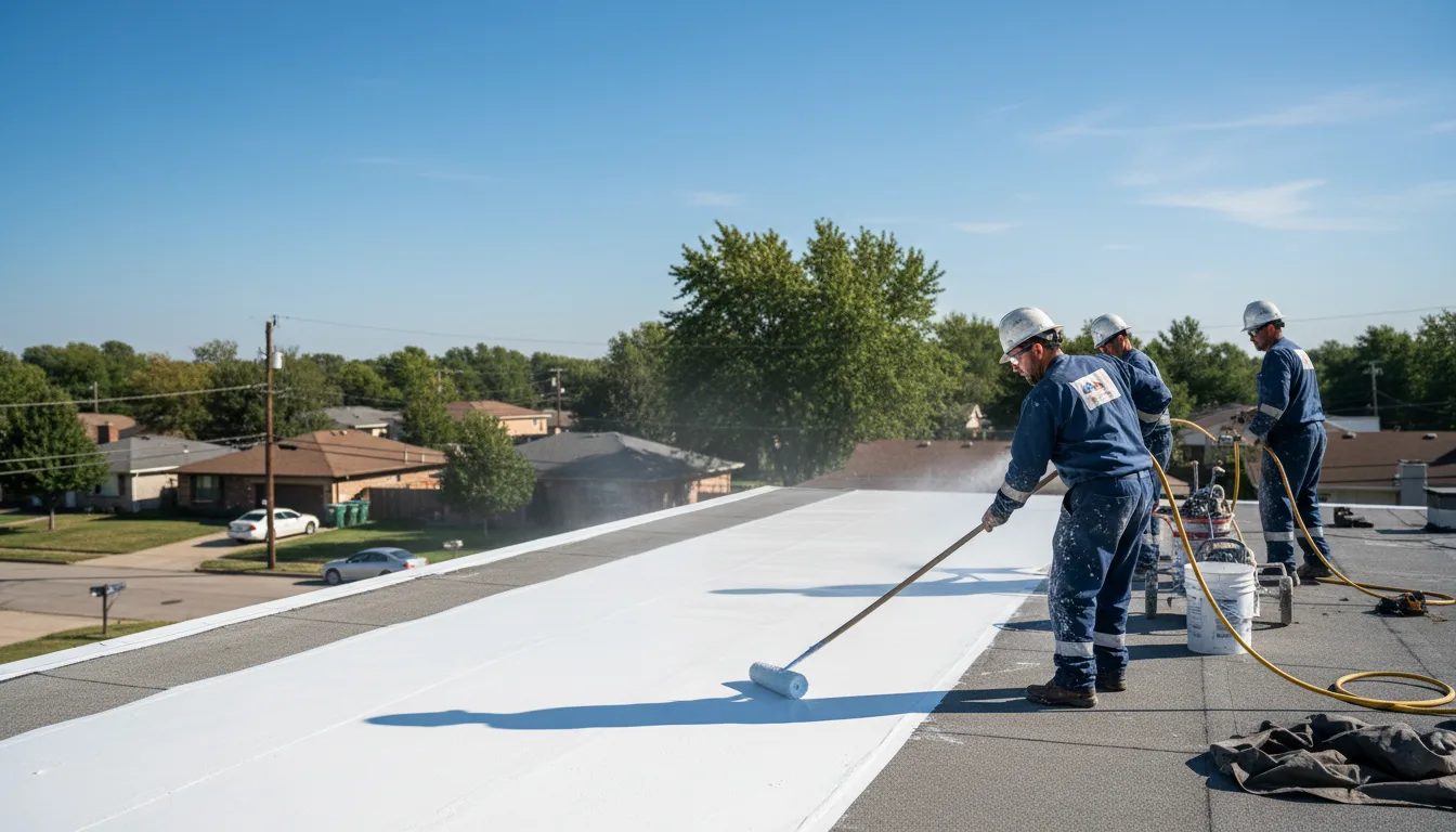 Commercial roof coating in Joppa, IL near me